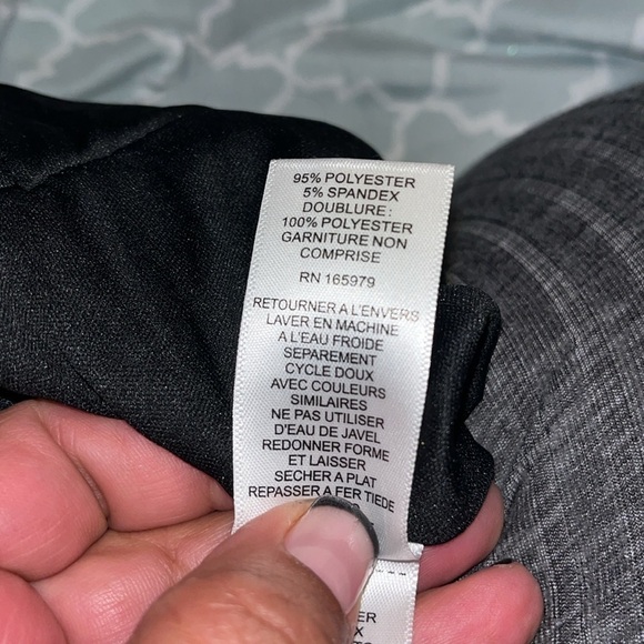 CABLE & GAUGE Black Sequin Pull-On Wide Leg Pant Trouser Lined Plus Size XL - Picture 8 of 8